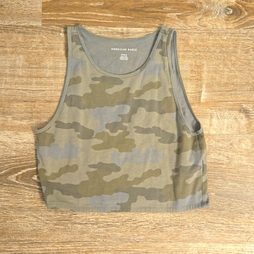 AE Camo Crop Top